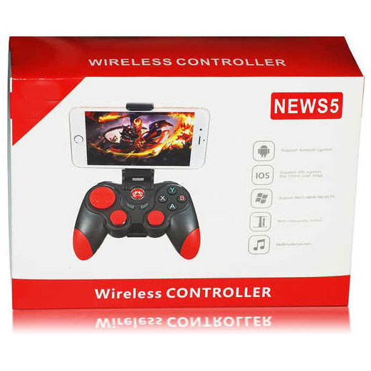 S5 Wireless Gamepad Controller Smartphone Game Joystick for Switch/PC/Android/TV/iOS